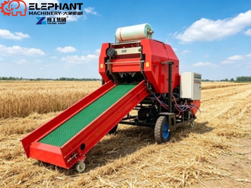 آلة تجميع القش الدائرية الصغير - مراجعة Silage Baler Machine وسعره